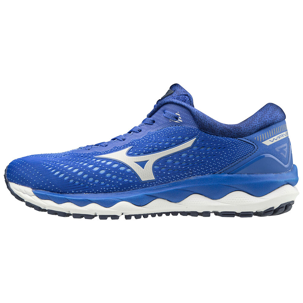 Mizuno Women's WAVE SKY 3 Running Shoes Blue (J1GD190246-NWO)